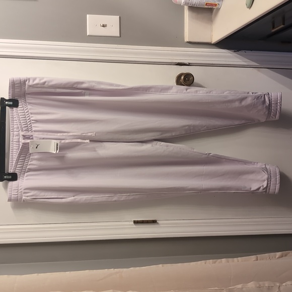 Puma Ess Piped Women's Track Joggers Lilac/Purple Size XL NWT - Picture 1 of 8